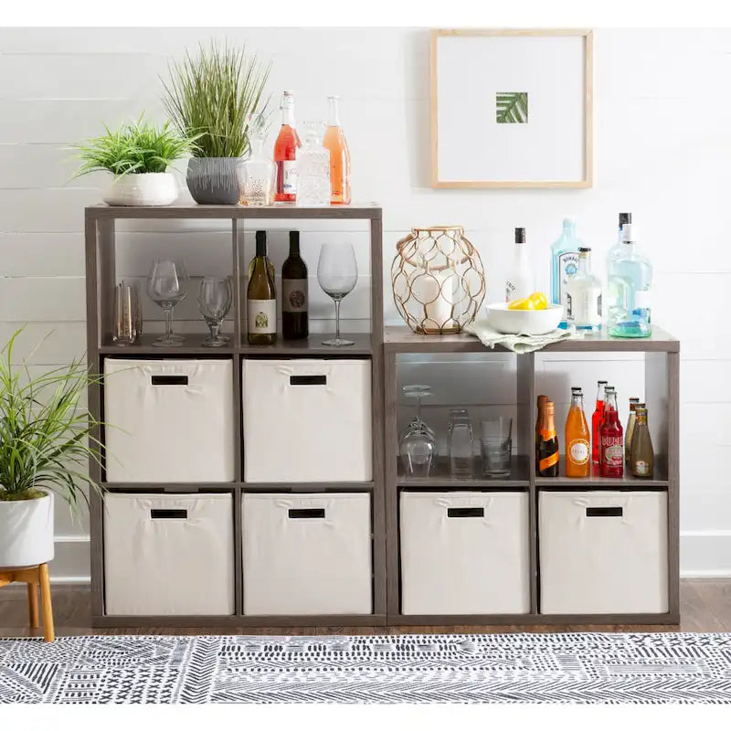 Four Cube Storage Cabinet - 30 - Gray
