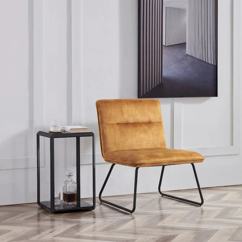 Fabric Lounge Accent Slipper Chair