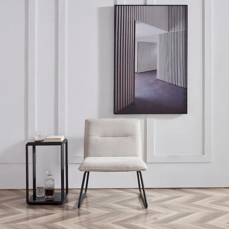 Fabric Lounge Accent Slipper Chair