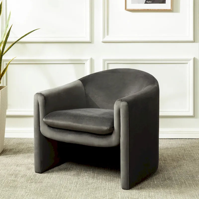 SAFAVIEH Couture Laylette Upholstered Accent Chair - 33 IN W x 31 IN D x 30 IN H