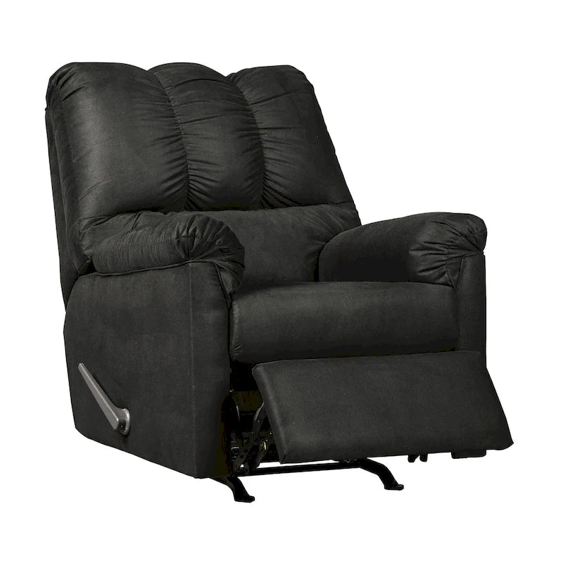 Contemporary Black Rocker Recliner