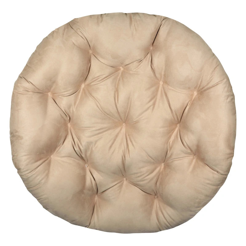 Solid Micro Suede Thick and Fluffy Replacement Papasan Chair Cushion