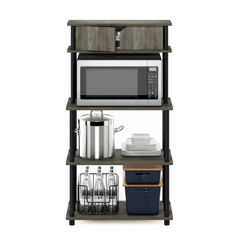 Toolless Storage Shelf with Top Cabinet
