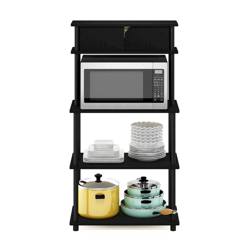 Toolless Storage Shelf with Top Cabinet
