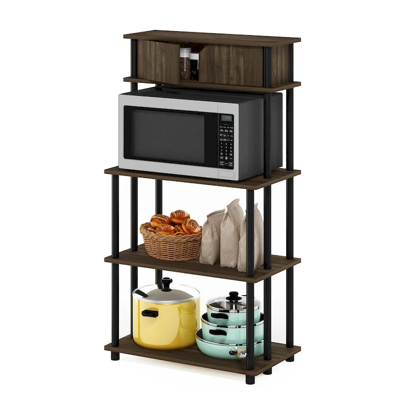Toolless Storage Shelf with Top Cabinet