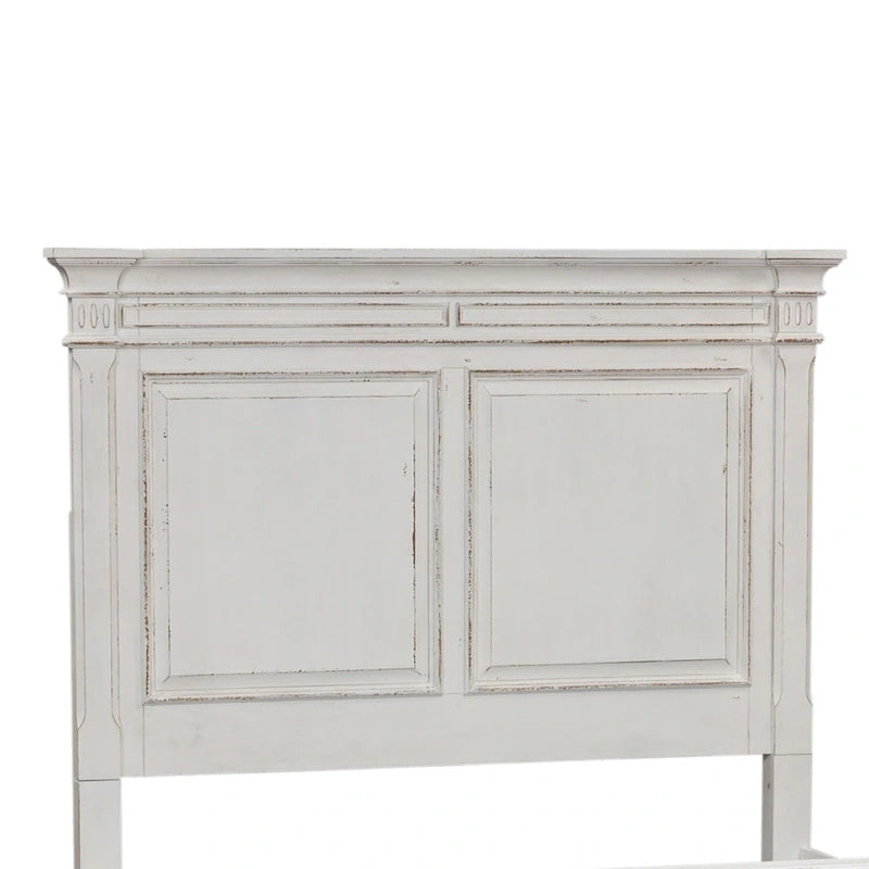 The Gray Barn Abbey Park Weathered Brown & Antique White Queen Panel Headboard