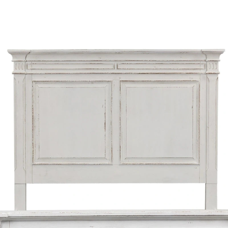 The Gray Barn Abbey Park Weathered Brown & Antique White Queen Panel Headboard