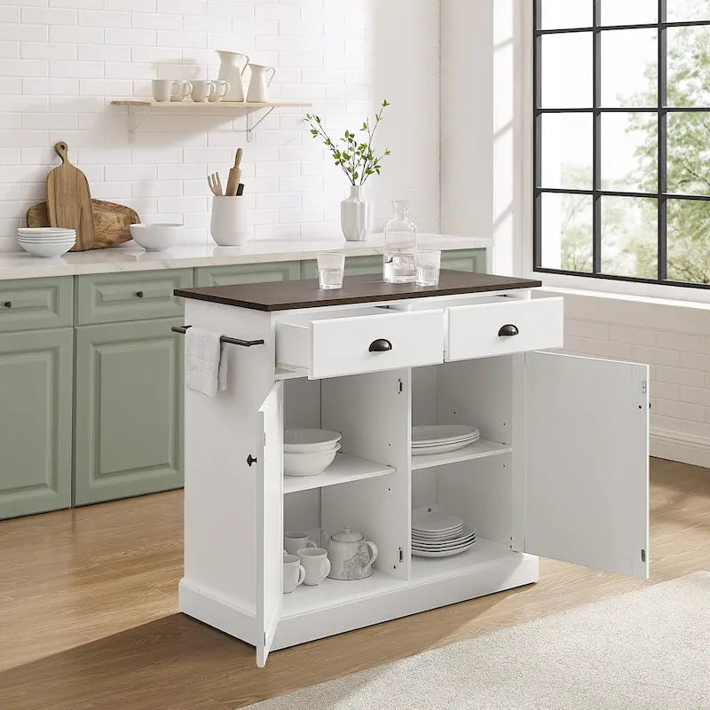 Coastal Kitchen Island - 18D x 40W x 36.13H