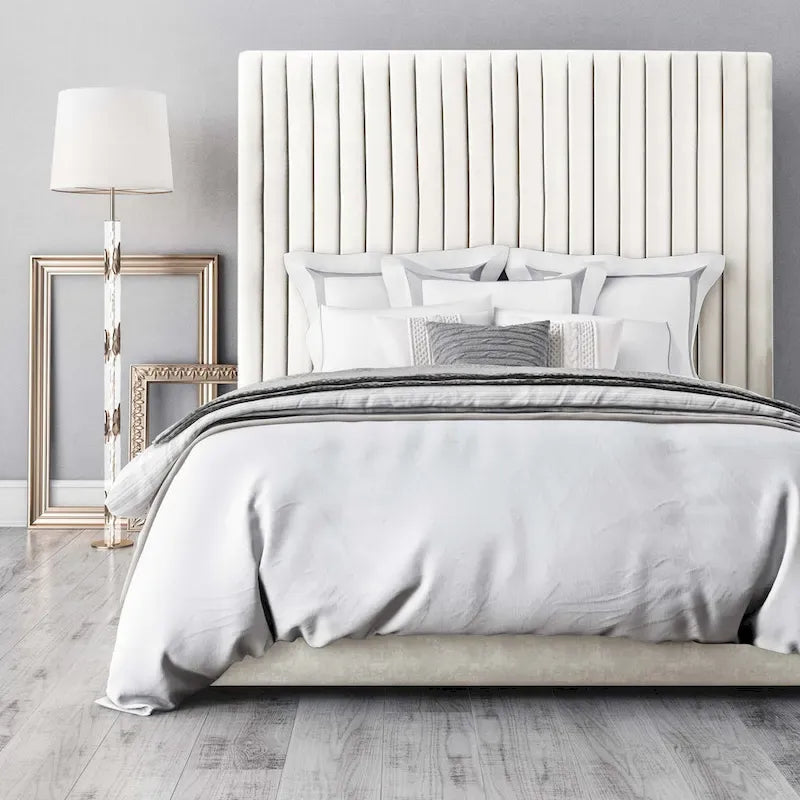 Channel Tufted Velvet Bed
