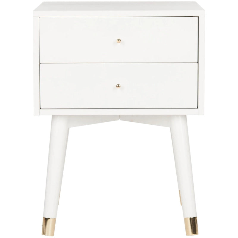 Mid-Century Modern 2-Drawer Nightstand