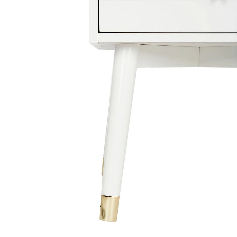 Mid-Century Modern 2-Drawer Nightstand