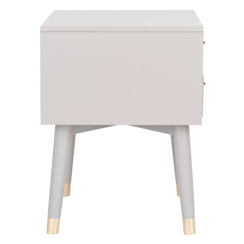 Mid-Century Modern 2-Drawer Nightstand