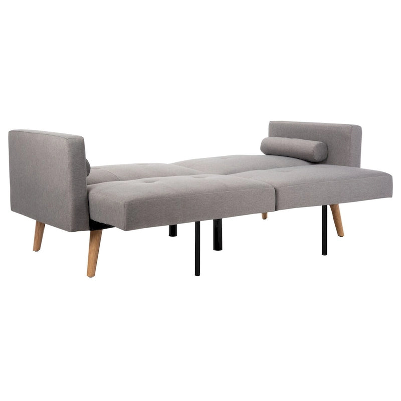 SAFAVIEH Tamekia Foldable Futon Bed with Pillow - 74.8 x 31.9 x 34.7