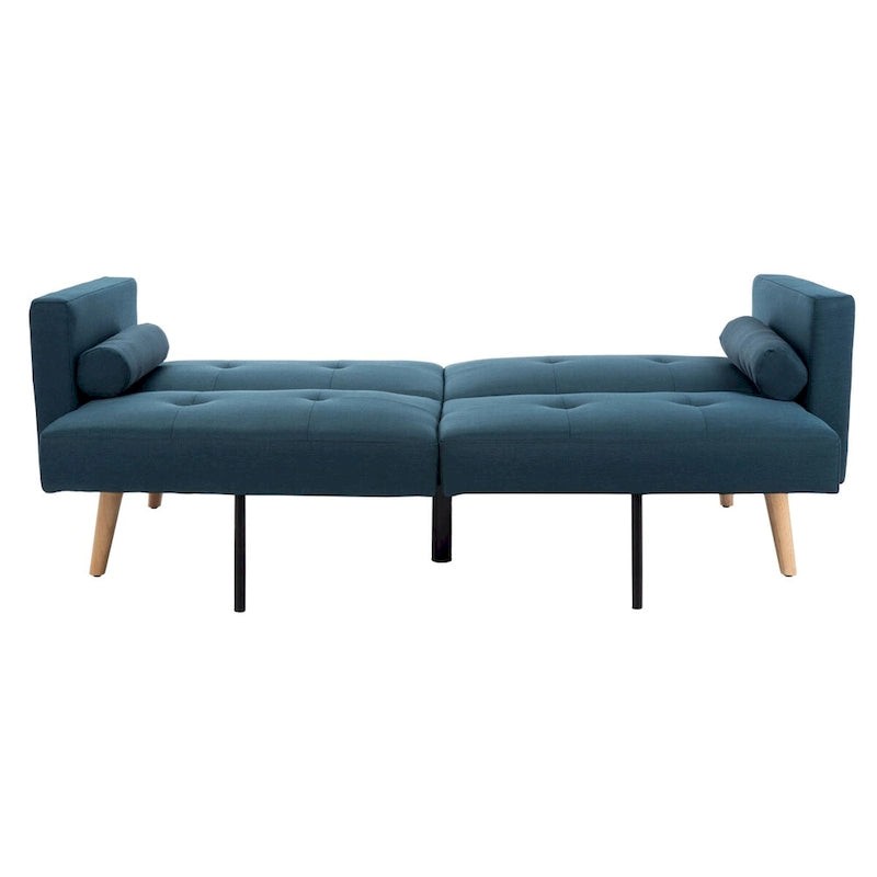SAFAVIEH Tamekia Foldable Futon Bed with Pillow - 74.8 x 31.9 x 34.7