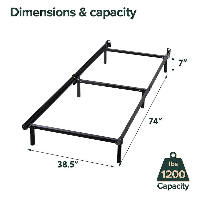 6-Leg Twin-Size Bed Frame
